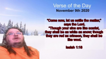 Verse of the Day<br />November 9th 2020<br />Isaiah 1:18