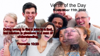 Verse of the Day<br />November 11th 2020<br />Proverbs 10:23