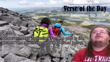 Verse of the Day<br />December 5th 2020<br />Proverbs 10:17