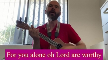 Arthur Morgan - Ukulele, Vocals.<br /><br />Lord how majestic is your name<br />In all the earth, In all the earth<br />Lord how majestic is your name<br />In all the earth, In all the earth<br /><br />For you alone oh Lord are worthy<br />To receive glory, honour and praise<br />For you came down in your great mercy<br />Endured the cross and scorned it's shame