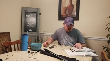 I was fixing to make a funny video of me sharpening my sword, but the Lord has a different plan. I hope this blesses you.