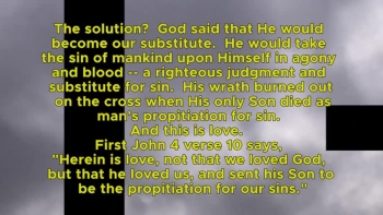 God is a Holy God and cannot let sin come into His presence. 