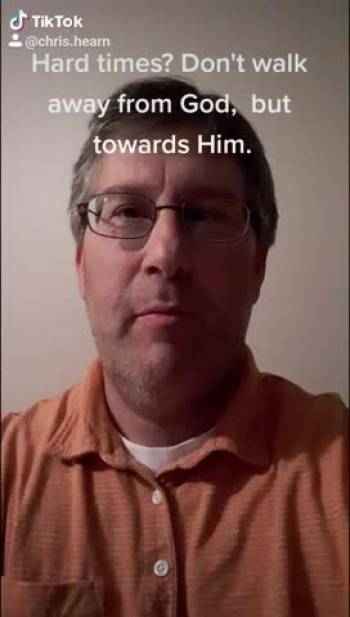 Don't walk away from God or abandon Him when life gets difficult. When times are tough, come to the Lord.