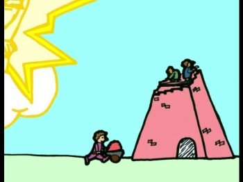 This is a narrated cartoon bible story with musical background covering the biblical account of the Tower of Babel as told in Genesis 11.