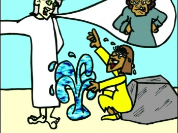 This is a narrated cartoon bible story with musical background covering the biblical accounts of the births of Ishmael and Isaac as told in Genesis 15 - 18.