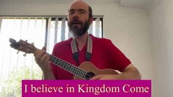 Arthur Morgan - Vocals, Ukulele.<br /><br />I believe in the name of Jesus<br />I believe he came to save<br />I believe he died for all mankind<br />And he rose up from the grave<br />I believe he's gonna come again<br />I believe in Kingdom come<br />I believe he'll reign forevermore<br />He'll reign forevermore