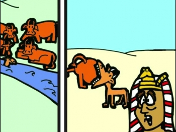 Narrated cartoon bible story with musical background covering the biblical account of #JosephBecomesGovernor as told in #Genesis40-41.