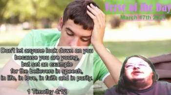 Verse of the Day<br />March 17th 2021<br />1 Timothy 4:12