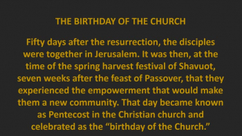 The Birthday Of The Church 