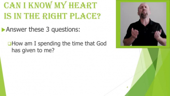 The most important decision to be made, in this life, is to give your life to Jesus Christ.  Yet, if it's such an important decision, what does it mean to become and be a Christian.  Take 3 minutes to hear what Jesus and the apostles have to say about this.  Also, take note of the 3 questions you can ask yourself to examine your heart on this issue.  To dive deeper in this subject, we recommend the free online audio series, "Genuinely following Jesus" found in the Topical Lectures of www.thenarrowpath.com - by our friend Steve Gregg.