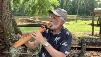 Bagpipe preacher Pastor Steve plays Wayfaring Stranger