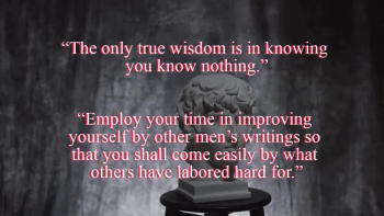 Compilation of quotes and saying from some of our great ancient philosophers.