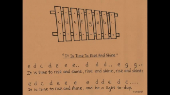 'It Is Time To Rise And Shine' same melody as 'Mary Had A Little Lamb' 