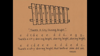 'City Shining Bright' same melody as 'Mary Had A Little Lamb' 