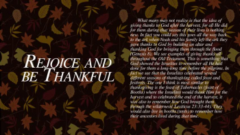 Our Thanksgiving vlog and a reminder to thank God for all He has done for us no matter what season of our lives we are in. <br /><br />-Vlog for Nov 21, 2021<br /><br />Check out more Thanksgiving verses at https://www.openbible.info/topics/thanksgiving<br /><br />-Social links <br />Check out our website: https://wbem.org<br />Check out our Facebook: https://www.facebook.com/weeklybiblicalencouragement<br />Check out our Instagram: https://www.instagram.com/weeklybiblicalencouragement/<br />Check out our Tiktok: https://www.tiktok.com/@wbencouragment<br />Check out our Twitter: https://www.twitter.com/WBEncouragement<br />Check out our Pinterest: https://www.pinterest.com/WeeklyBiblicalEncouragement/<br /><br />-Design, produced, and audio by Cas Medlin (casmedlin@wbem.org)<br />Music by Jacob Medlin<br /><br />-Based each and every week on my Christian Blog<br /><br />-keywords<br />Jesus, Christian YouTube, ministries, Cas Medlin, Thanksgiving, Pilgrims, thankful to God, Thankfulness<br /><br />-Check out  some of my favorite ministries: Elevation Church, Steven Furtick, Strength to Stand, Pastor Steven Furtick, Pastor Levi Lusko, Phil Robertson, The Chosen, Cross Examined, Ken Ham, Focus on the Family, Off The Kirb Ministries,