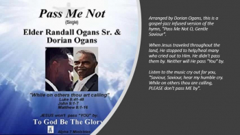 The new instrumental single by Elder Randall Ogans Sr. & Dorian Ogans. A gospel-jazz infused version of the hymn, "Pass Me Not O, Gentle Saviour", featuring jazzy guitar solos by Dorian Ogans, and Elder Randall Ogans Sr. on the Hammond B-3 organ.<br /><br />Download from Amazon, Spotify, Apple Music, itunes, or Pandora.