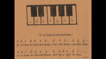 ' It Is Time To Rise And Shine ' same melody as ' Mary Had A Little Lamb' 