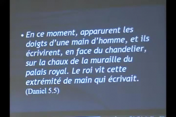L'Écriture sur le mur - Daniel 5 1-16 - Fernand Saint-Louis 