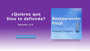 ¿Quieres que Dios te defienda?<br /><br />Además:<br />¿SABÍA USTED QUE JESÚS LE AMA, Y QUE MURIÓ EN LA CRUZ POR SUS PECADOS?<br /> <br />Él ya pagó el precio por usted.<br />Sólo basta que usted lo reciba en su corazón y Reconozca que JESUCRISTO es el Señor de su vida y su Salvador.<br />Invítelo hoy a entrar en su corazón, ¡Atrévase!, y siga ahora esta oración:<br /><br />Señor Jesús:<br />●  Yo confieso que soy un pecador y te invito a entrar en mi corazón.<br />●  Perdona mis pecados.<br />●  Yo me entrego a ti.<br />●  Gracias por esta vida eterna que tú me estás dando en estos momentos.<br />●  Yo te confieso ahora como mi Señor y mi Salvador.<br /><br />Lea la Biblia y busque una iglesia cristiana para que le enseñen la Palabra de Dios. Lea Juan 3 :16<br />Visite: www.cristo-viene.cl | Podcast Restauración Final <br />- -   - -   - -   - -   - -   - -   - -   - -   - -   - -   - -   - -   - -   - -   <br /><br />¿SABÍAS  QUE JESÚS TE AMA, Y QUIERE SANARTE DE TODA ENFERMEDAD?<br />  <br />La biblia dice que Jesús llevó tus enfermedades y sufrió tus dolores para que tú ahora estés sano.<br />Sólo tienes que creer en JESÚS y pedirle que entre a tu corazón y perdone tus pecados.<br /><br />●  Repite este versículo de la biblia varias veces al día cada día: “Por las heridas de Jesús fuimos sanados y por esta promesa yo soy sano”. (los azotes que sufrió en la cruz representan tu  sanidad para este tiempo)<br />●  Tienes que creerlo con todo tu corazón porque Jesús te ama y quiere verte sano de cualquier enfermedad. (no te rindas, insiste y créele a Jesús)<br /><br />Lee la biblia y busca una iglesia cristiana. Lee Isaías 53:5<br />Visite: www.cristo-viene.cl | Podcast Restauración Final <br />- -   - -   - -   - -   - -   - -   - -   - -   - -   - -   - -   - -   - -   - -   - - <br /><br />¿Tienes problemas? envíanos tu pedido de oración a: RogaremosPorTi@gmail.com