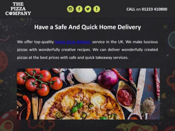 Top Quality Home Pizza Delivery Service in the UK 