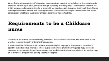 Childcare assignment help in Australia 