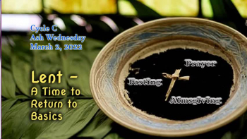 Today we celebrate Ash Wednesday; a day that marks the beginning of our Lenten Journey.   There may be some of us who have participated in the Season of Lent for many years, yet we wonder, “Why 40 days?  Why fast?  Why is the Church asking me to pray, fast, and give alms?”<br />I invite you to invest 10 minutes of your time to get answers to these questions.   May God bless your Lenten Journey with a renewed commitment to follow Jesus as Lord and Savior. <br />