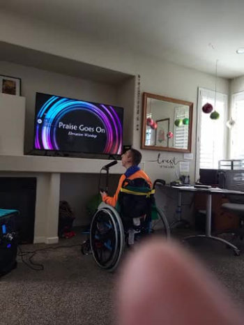 i have a  four songs i sing in my living room  church. 