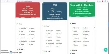 Digital/Virtual Business Card with attached Business Profile and QR Code - https://vbusinesscards.net/