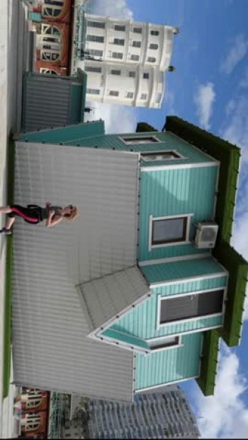 Up A's Nose in Upsidedown house in Brighton England -Reuters 
