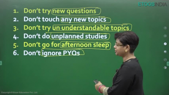 Last 15 days Strategy NEET 2022 | Never do these 10 mistakes | Jagriti Series | AA Mam | Etoosindia