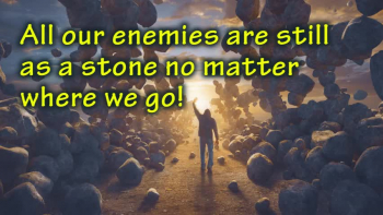 Many of us as believers in Christ travel many times to many places. We would all agree that safety is in our prayers. <br /><br />Consider this powerful truth!<br /><br />Exodus 15:16<br />Fear and dread will fall on them; By the greatness of Your arm They will be as still as a stone, Till Your people pass over, O LORD, Till the people pass over Whom You have purchased.<br /><br />All our enemies are still as a stone no matter where we go! <br /><br />Speaking this truth out loud in faith is highly valuable and needed!<br /><br />Example. “All our enemies, be still as a stone no matter where we go in Jesus name!”<br /><br />Watch the video for more Encouragement!<br /><br />Thank you for watching be strengthened!<br />