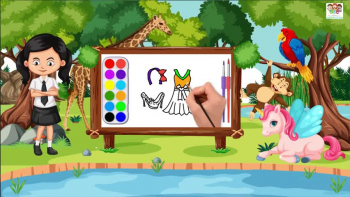 Girls Fashionable Drawing, painting and coloring for kids & Toddlers Drawing Basics 