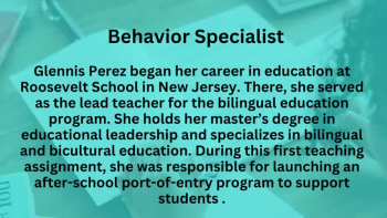 Glennis Perez has been an educator for over twenty years and is dedicated to raising the bar in schools and closing the gaps in student achievement. She seeks to motivate teachers as well as students on the path toward systemic change. Glennis has taught in New Jersey and in Florida. She is currently attending the University of South Florida to secure her Ed. D.