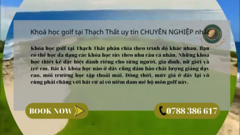 Khoa hoc golf tai Thach That uy tin CHUYEN NGHIEP nhat 2023 