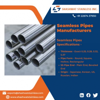 Seamless Pipes | ERW Pipes | U-tubes - Shashwat Stainless Inc 