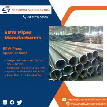 Seamless Pipes | ERW Pipes | EFW Pipes - Shashwat Stainless Inc 