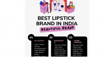 Best lipstick brand in india Matte finish look,smudge proof, long lasting to know more<br />https://healthfit5.com/shop-latest-12-the-best-lipstick-brand-in-india/