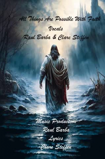 
Broken faith can be healed. Forsaken faith can be found. All things are possible with faith (Matthew 19:23-26). Music & music production by Raul Barba, Lyrics by Clare Steffen, vocals by Raul Barba (Argentina), and Clare Steffen (USA), as a part of the Round The Globe project. roundtheglobemusic.com