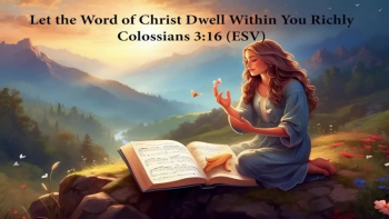 "Let the word of Christ dwell in you richly, teaching and admonishing one another in all wisdom, singing psalms and hymns and spiritual songs, with thankfulness in your hearts to God." - Colossians 3:16 (ESV)