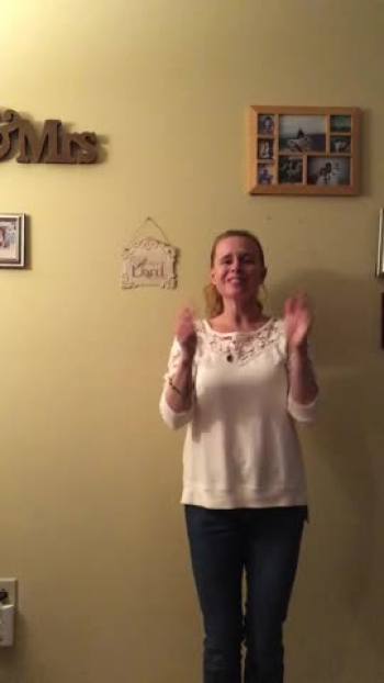 John 16:24

Make a sign language "J" for John.

Motion and song for memory!