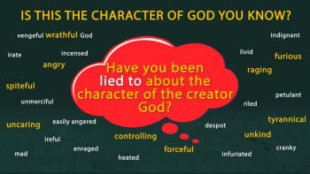 Why do we want God to be like us? 