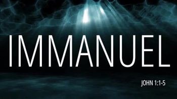 Immanuel "God is with us". The Scripture describes a cosmic God, who became flesh and will return... Jesus is our Lord, the way and the truth. Amen.