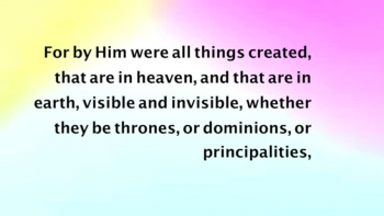 For of Him and Through Him