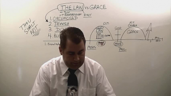 Missionary Evangelist Robert Breaker shows the difference between law and grace.