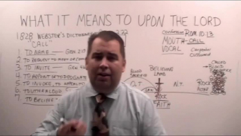 Missionary Evangelist Robert Breaker talks about what it means to CALL UPON THE NAME OF THE LORD.