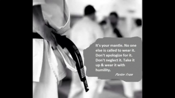 Sermon recorded at the Christian Black Belt Association's 2017 Koinonia Conference

King Agesilaus, ruled over Sparta for 40 yrs. He wasn't fond of brick walls. When said to a visiting King that the walls of Sparta were impregnable, the visiting king who didn't see any walls as he looked around e said, "I don't understand." The King of Sparta said "every man in Sparta is a brick. These are the walls of Sparta."

The Bible says that Christians, the blvrs in Christ, the members of the church are living stones. We are the walls of the church. 
   
1Peter 2:5  
"Ye also, as lively stones, are built up a spiritual house, an holy priesthood"