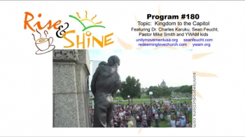 It's time to Rise & Shine with our Sixth Season grand finale, as we bring the Kingdom to the Capitol!  Musician Sean Feucht has been leading crowds to Let Us Worship at all the state capitols across the country, culminating with a gathering at the National Mall in Washington, D.C. on October 26th.  Featured on this very special podcast is an interview with Sean during his revival in St. Paul, Pastor Mike Smith of Redeeming Love Church, and a hymn & declaration by a group of YWAM students.  Putting this movement in perspective is Dr. Charles Karuku of The Hub Unity Revival Movement.  So, listen in to the conversation and join in the worship!