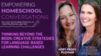 In this insightful episode of Empowering Homeschool Conversations, host Peggy Ployhar, Founder &amp; CEO of SPED Homeschool, sits down with Marianne Sunderland, a seasoned homeschool mom and creator of Homeschooling with Dyslexia. Marianne, a mother of eight children&mdash;seven of whom are dyslexic&mdash;has years of firsthand experience navigating the challenges of homeschooling children with language-based learning challenges. In this episode, Marianne shares practical strategies for teaching students with learning difficulties that extend beyond traditional books and curriculum. The conversation touches on everything from understanding what it means to have a language-based learning challenge, to alternative teaching strategies, to creating the right learning environment. Marianne offers tips on how parents can encourage a love for learning in students who may feel frustrated, and how to help students thrive academically and emotionally. Tune in to explore creative, effective methods for teaching struggling learners, and gain valuable insights from Marianne's personal journey of homeschooling outside-the-box learners. To join in the after-show conversation and the detailed show notes, join the Empowering Homeschool Conversations Q&amp;A group here: https://www.spedhomeschool.com/groups/tuesday-empowering-conversations *You must have a Navigator Membership or higher on Homeschool Heroes to be part of this group. To get a membership or upgrade your membership, visit: https://www.spedhomeschool.com/membership To find the podcast and downloadable transcript, visit: https://www.spedhomeschool.com/resources/79718/thinking-beyond-the-book-creative-strategies-for-language-based-learning-challenges To connect with Marianne and his resources, visit: https://homeschoolingwithdyslexia.com/ Viewers like you funded similar episodes, and other free resources from SPED Homeschool. To learn how you can support the nonprofit work of SPED Homeschool and this broadcast, visit https://spedhomeschool.com/donate/ To find out more about SPED Homeschool, visit our website at https://spedhomeschool.com/ To learn about the other Empowering Homeschool Conversations Co-Hosts and their resources, visit: https://annieyorty.com/ https://www.leilanimelendez.com/ https://elarplearning.com/ https://solimaracademy.com/ Join our mission to empower homeschool families!: https://spedhomeschool.com/donate/ Join our mission to empower homeschool families!: https://spedhomeschool.com/donate/ Discover more Christian podcasts at lifeaudio.com and inquire about advertising opportunities at lifeaudio.com/contact-us.