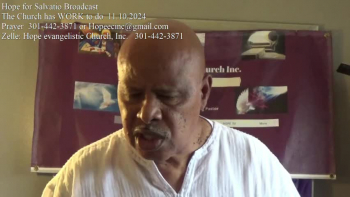  the Church should continue the Work Jesus started.
-