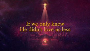 This original song is based on the scripture in Luke where Mary and Joseph could find no room to stay in the Inn and so they had to stay in a stable instead.